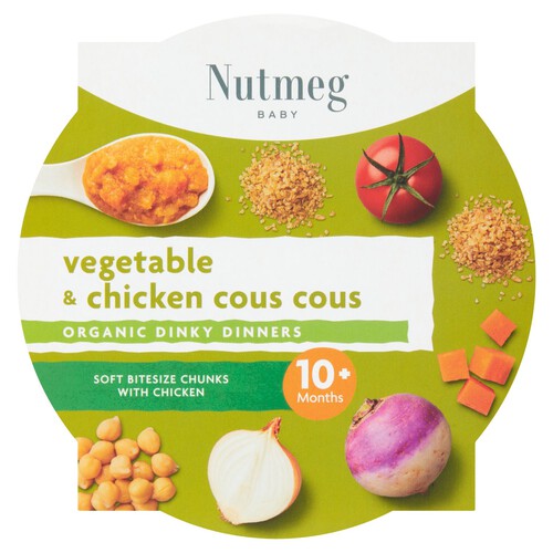 Nutmeg Vegetable & Chicken Cous Cous Baby Food 10M+ 