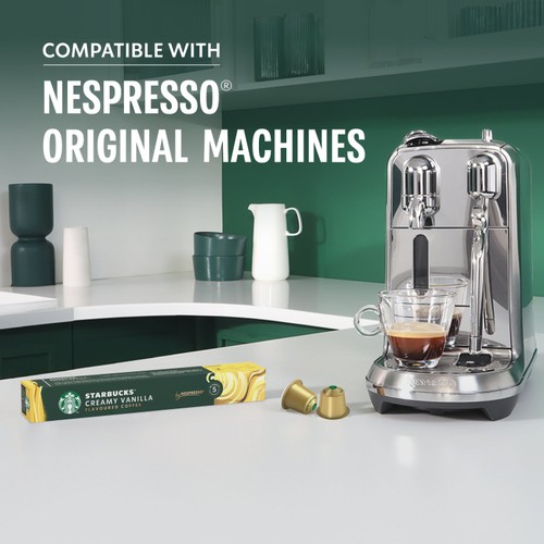Starbucks by Nespresso Creamy Vanilla Flavoured Coffee Pods x 10