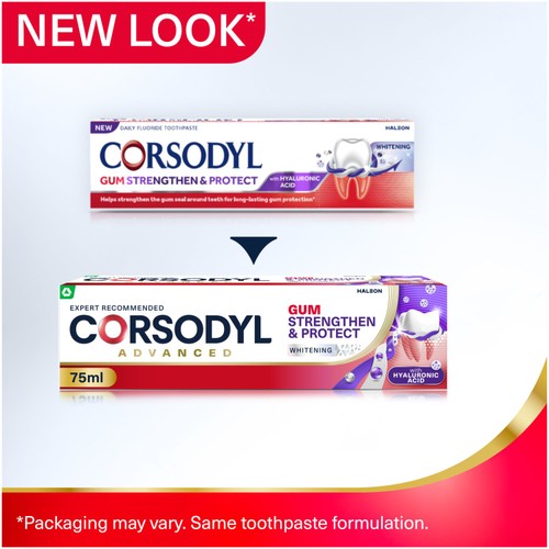 Corsodyl Gum Strengthen & Protect Whitening Toothpaste, 75ml