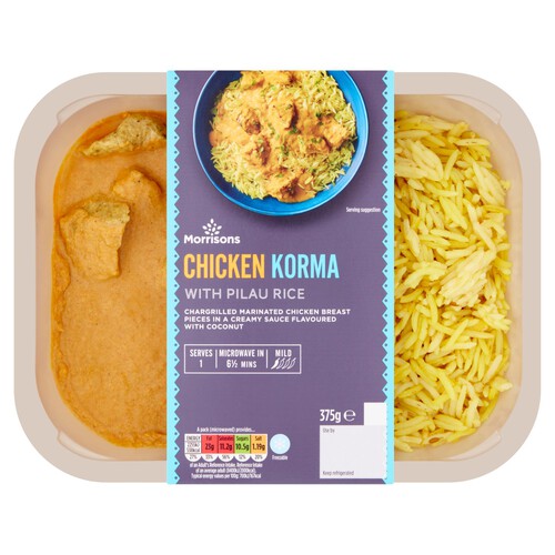 Morrisons Chicken Korma & Pilau Rice