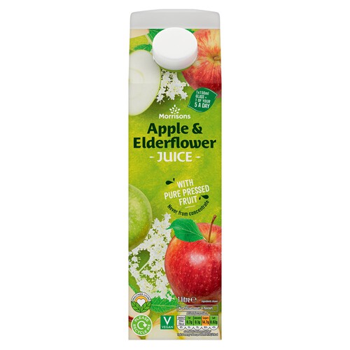 Morrisons 100% Fruit Apple & Elderflower Juice