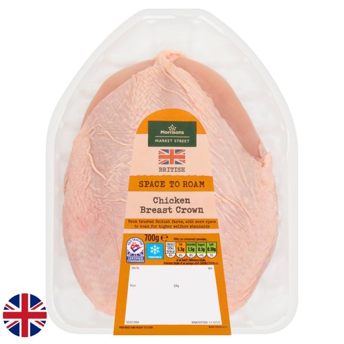 Morrisons British Market Street Chicken Breast Crown 700g