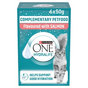 PURINA ONE HYDRALIFE with Chicken Liquid Cat Supplement 6x50g