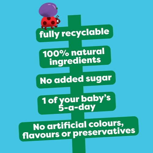 Heinz Prune Baby Food Fruit Pouch 100g