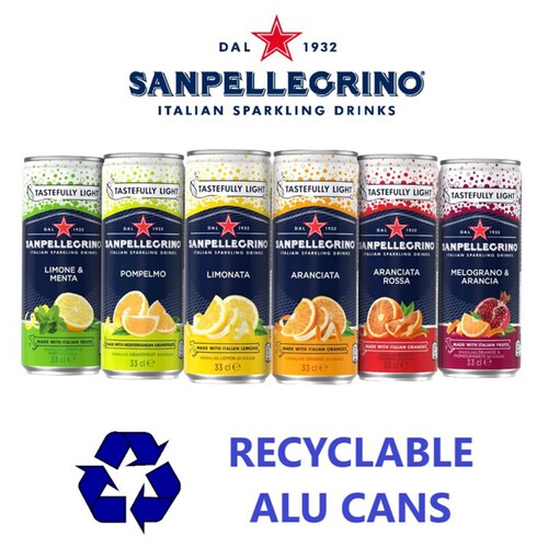 San Pellegrino Orange Cans