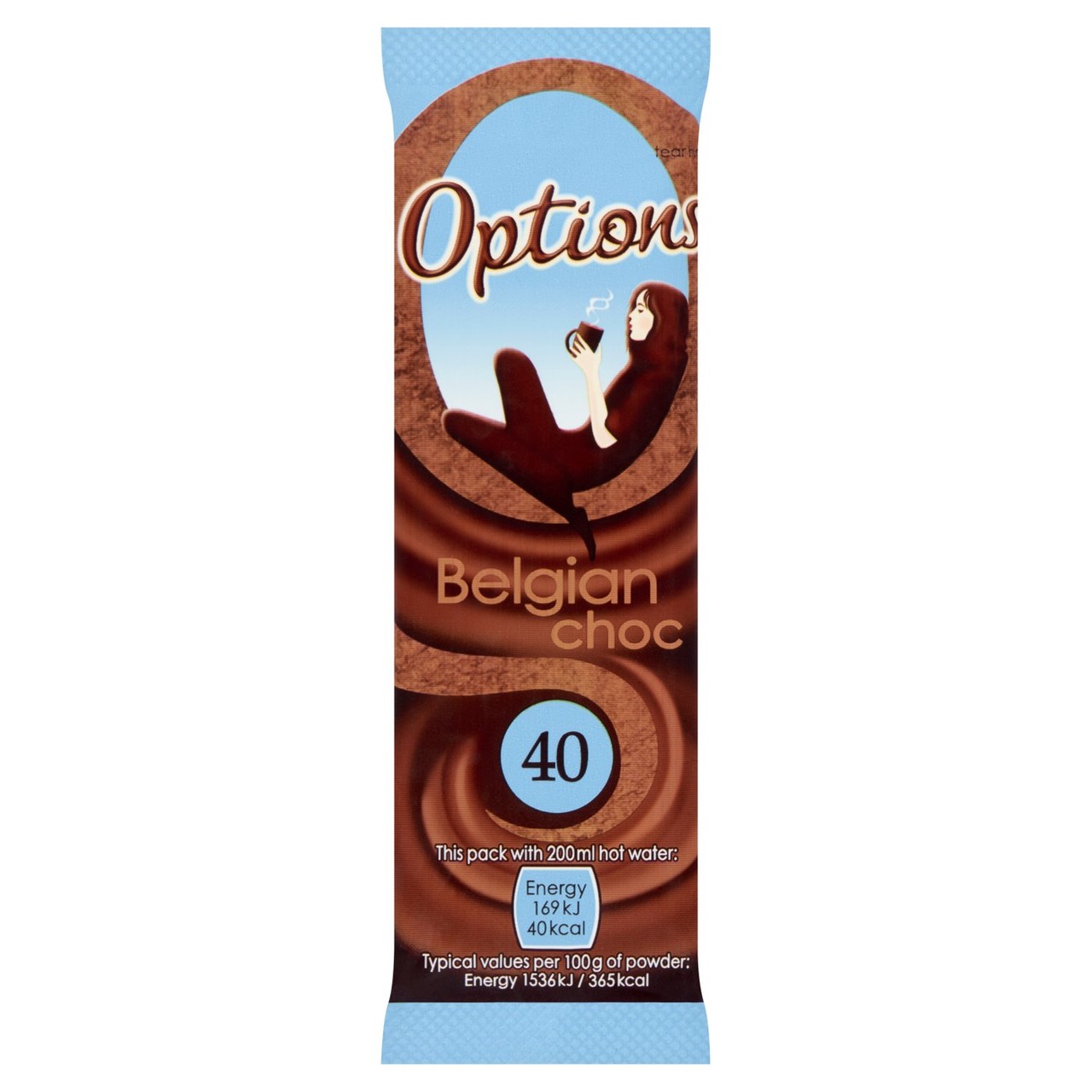Options Instant Belgian Hot Chocolate Drink 11g - Morrisons Online ...