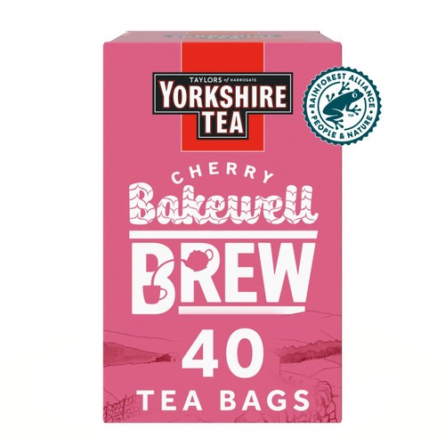 Yorkshire Tea Cherry Bakewell Brew 40 Tea Bags 