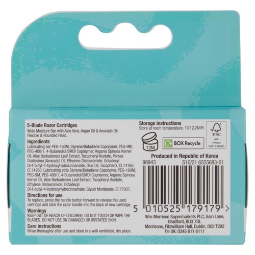 Morrisons Five Blades Cartridges