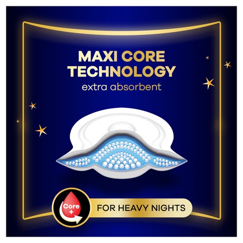 Always Maxi Profresh Night Sanitary Towels (Size 4) 10 Pads