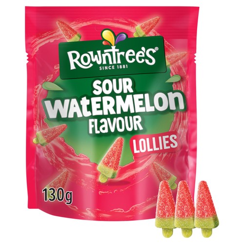 Rowntree's Sour Watermelon Lollies Pouch 