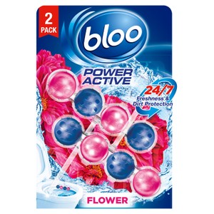 Power Active Flower Toilet Rim Blocks 2 x 50g