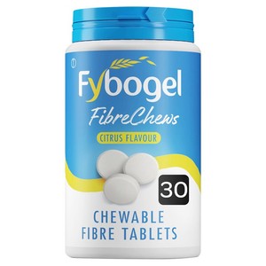 Fybogel Fibre Chews Citrus - Fiber Supplement & Constipation Relief Tablets 60s