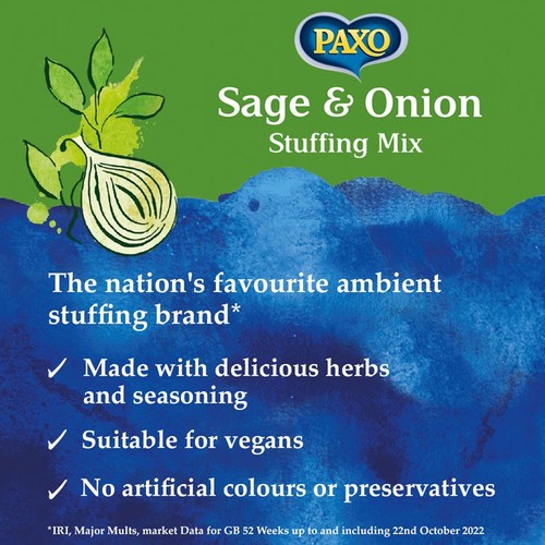 Paxo Sage & Onion 340g