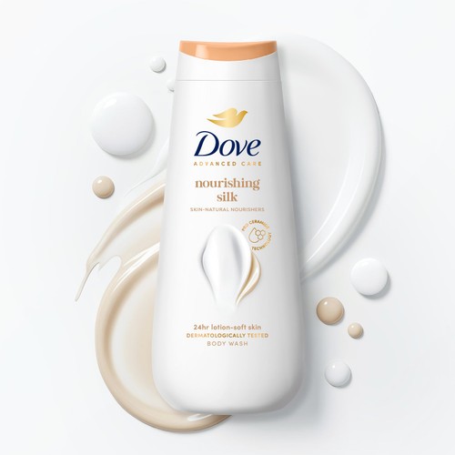 Dove Nourishing Silk Advanced Care Body Wash Shower Gel  225ml