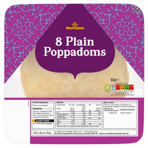 Morrisons Poppadoms Plain
