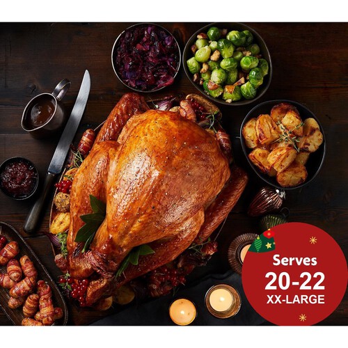 Morrisons Frozen XXL Whole Basted Turkey with Giblets 8.9-10.6 kg