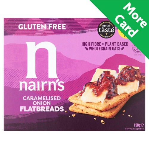 Nairn's Gluten Free Caramelised Onion Flatbreads