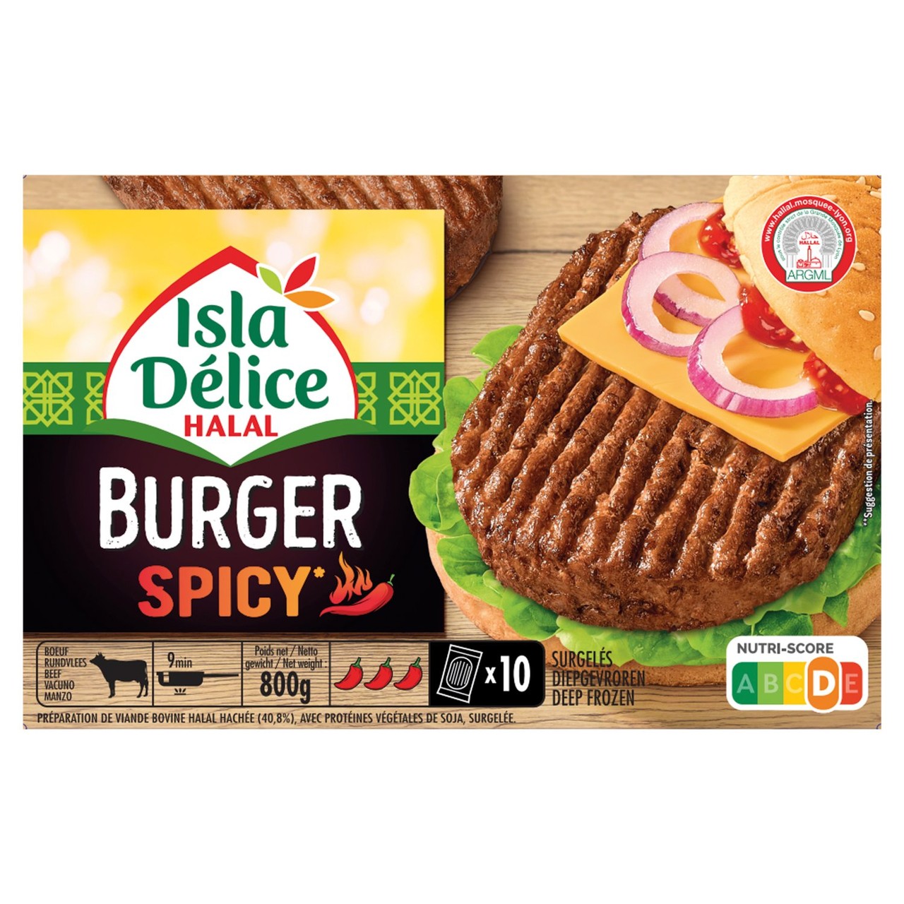 Isla Delice Halal Burger Spicy