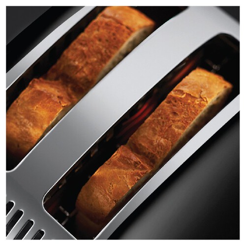 Russell Hobbs Stainless Steel 2 Slice Toaster Black