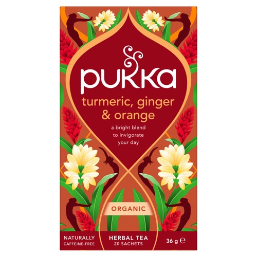 Pukka Organic Turmeric, Ginger & Orange Herbal Tea Bags x20
