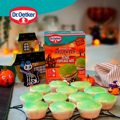 Dr. Oetker Halloween Slime Cupcake Mix 375g