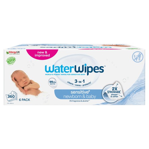 WaterWipes Original Baby Wipes 360 Wipes