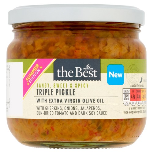 Morrisons The Best Triple Pickle With Extra Virgin Olive Oil  330g