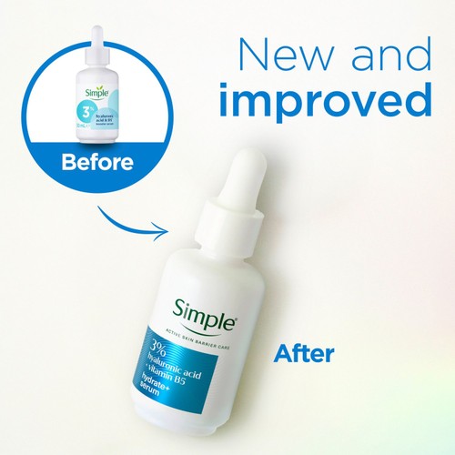 Simple 3% Hyaluronic Acid+B5 Face Serum 30ml