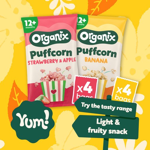  Organix Banana Puffcorn 12+ Months 