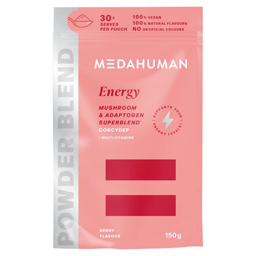 MEDAHUMAN Energy Mushroom Superblend Powder 