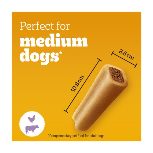 Pedigree Jumbone Adult Medium Dog Treat Beef & Poultry 2 Chews