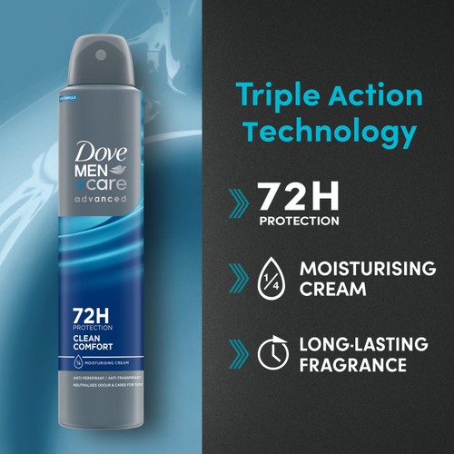 Dove Men + Care Advanced Antiperspirant Deodorant Clean Comfort 200ml