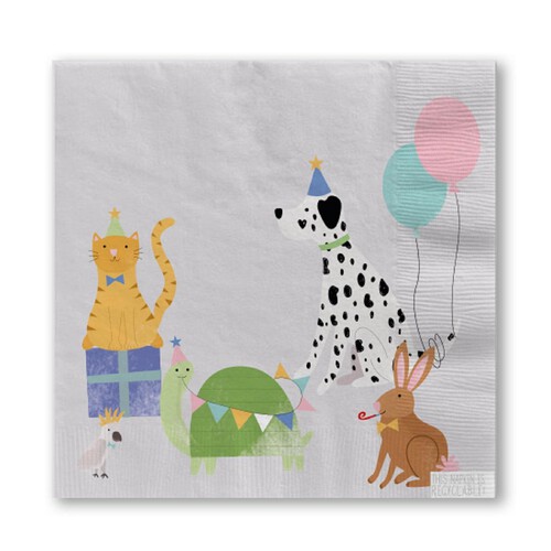 Nutmeg Home Party Pets Napkins