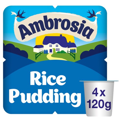 Ambrosia Rice Pudding Dessert Snack Pots Multipack 4 x 120g