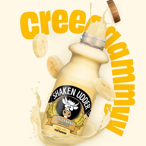 Shaken Udder Top Banana Milkshake