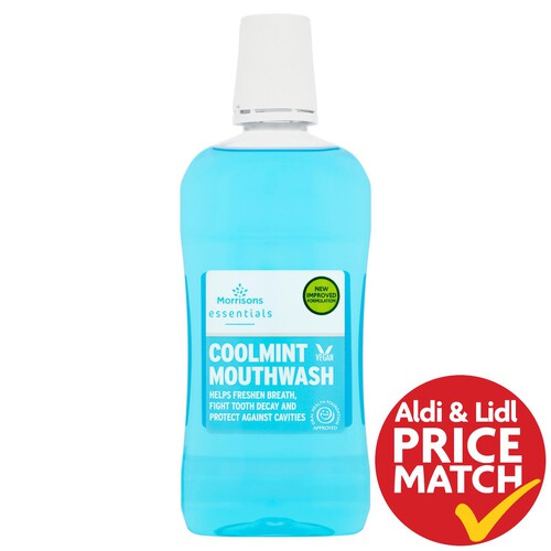 Morrisons Essentials Coolmint Mouthwash