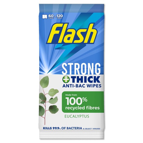 Flash Hinch Anti-Bacterial Wipes Frosted Eucalyptus