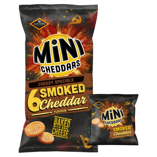 Jacob's Mini Cheddars Smoked Cheddar Multipack 