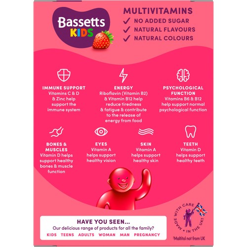 Bassetts 3-6 Multivitamin Strawberry 