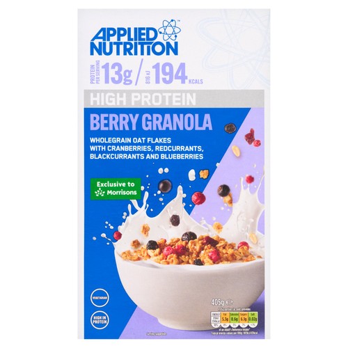 Morrisons Applied Nutrition High Protein Granola Berries 405G