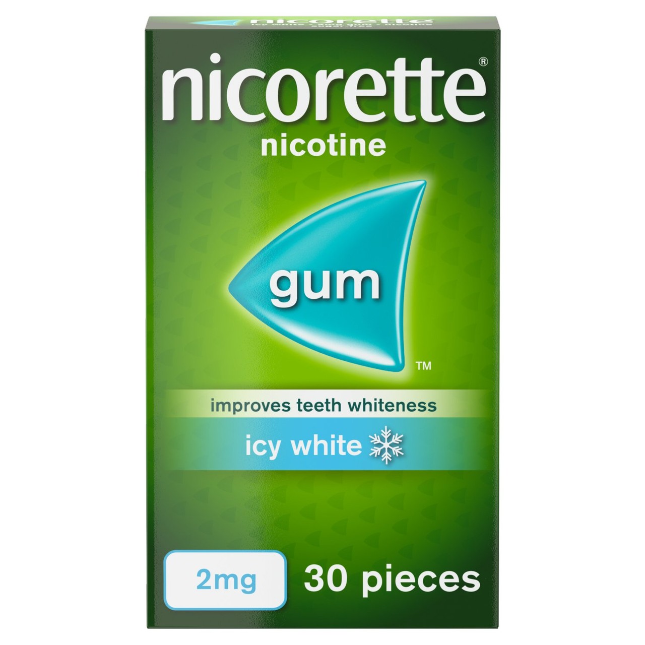 Nicorette Icy White Gum 2mg 30s