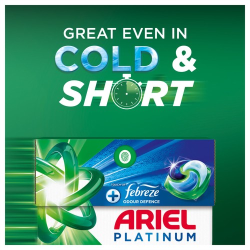 Ariel Platinum Washing Capsules +Touch Of Febreze Odour Defence 30 Washes