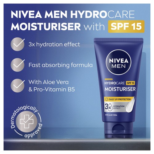 Nivea Men Hydrocare Moisturiser Face Cream SPF15