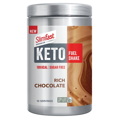 Slimfast Advanced Keto Fuel Shake Powder Rich Chocolate