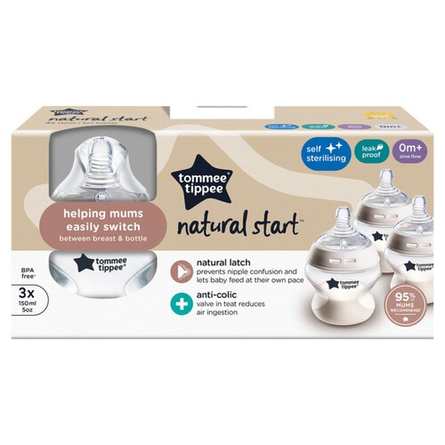 Tommee Tippee Closer To Nature Baby Bottles Months