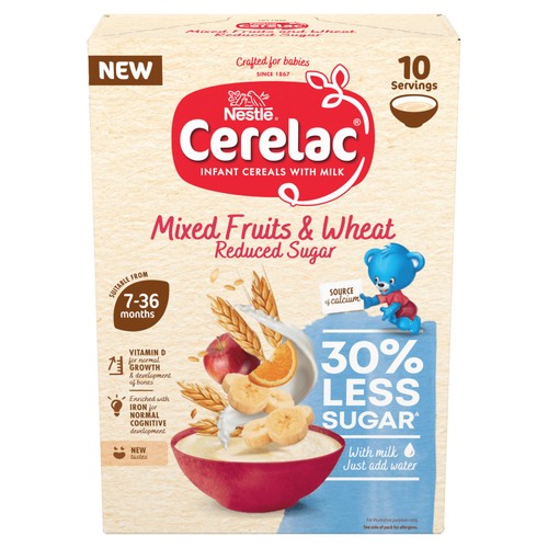 Cerelac Reduced Sugar Mixed Fruits & Wheat 250g