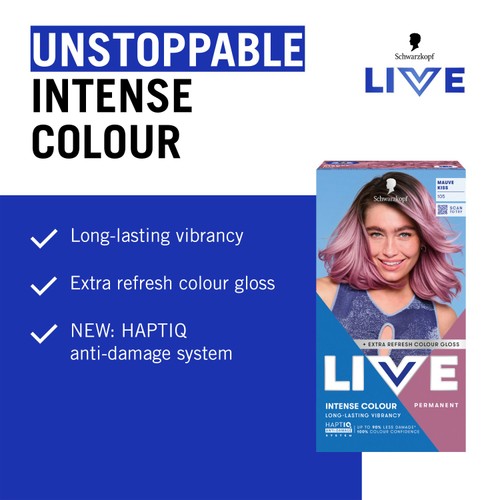LIVE Intense Colour Permanent Hair Dye 105 Mauve Kiss