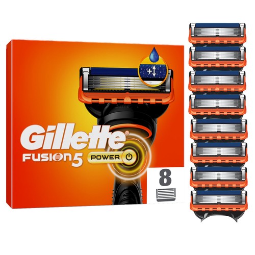 Gillette Fusion 5 Power Razors For Men 8 Refill Razor Blades