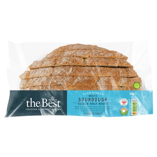 Morrisons The Best White Sourdough Sliced Half Boule