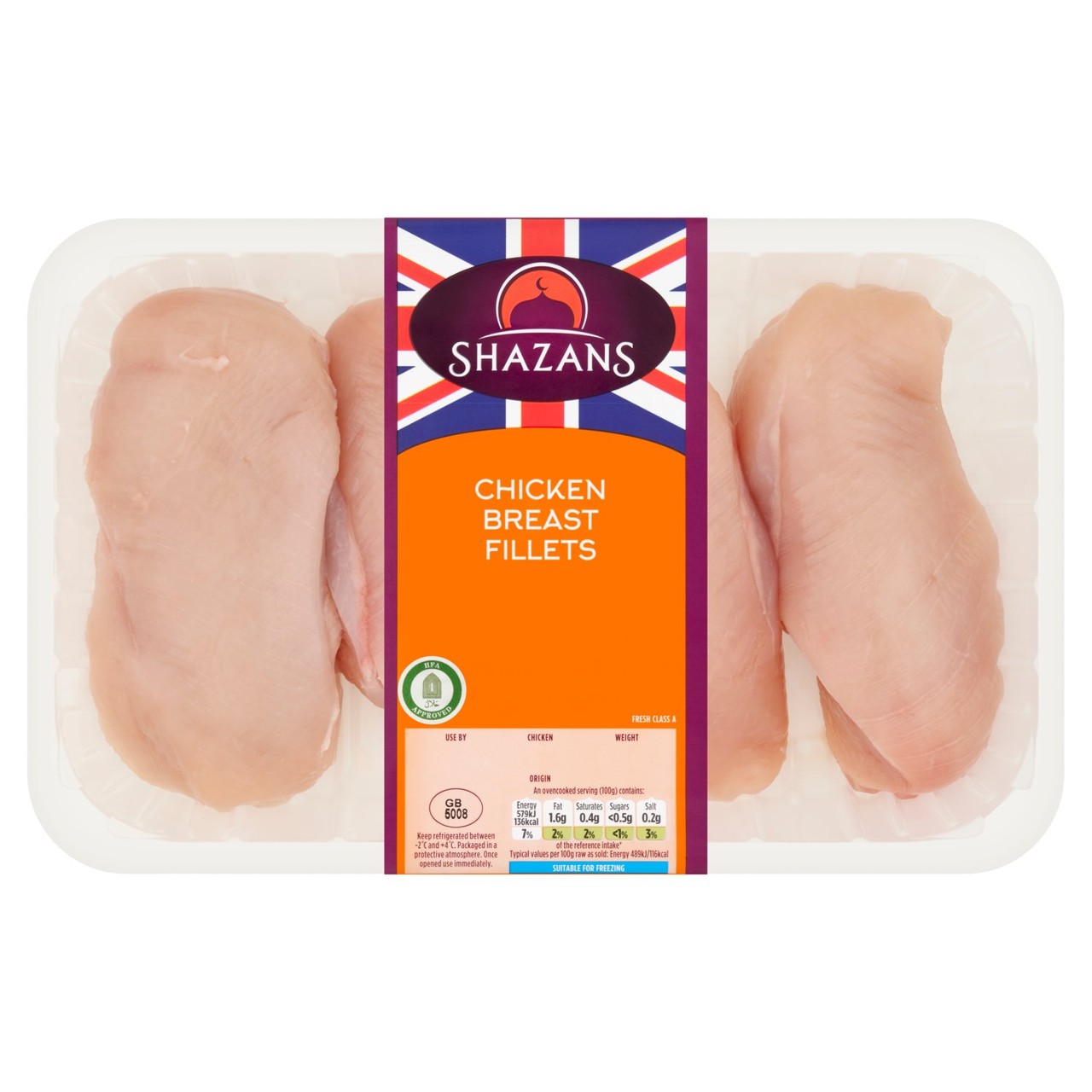 Shazans Chicken Breast Fillets 950g